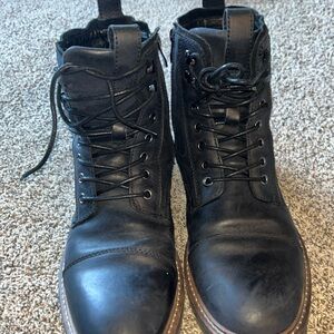 Black Vostey boots Size 10, worn but taken care of